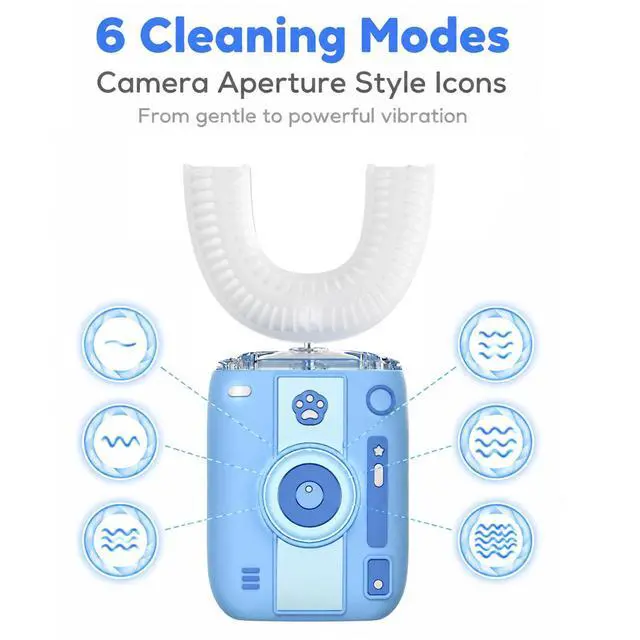 Alt view image 7 of 7 - Adult Ultrasonic Electric Toothbrush, u Shaped autobrush