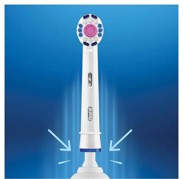 Alt view image 3 of 7 - 3D White Toothbrush Heads Pack of 4 Replacement Refills for Electric Rechargeable Toothbrush