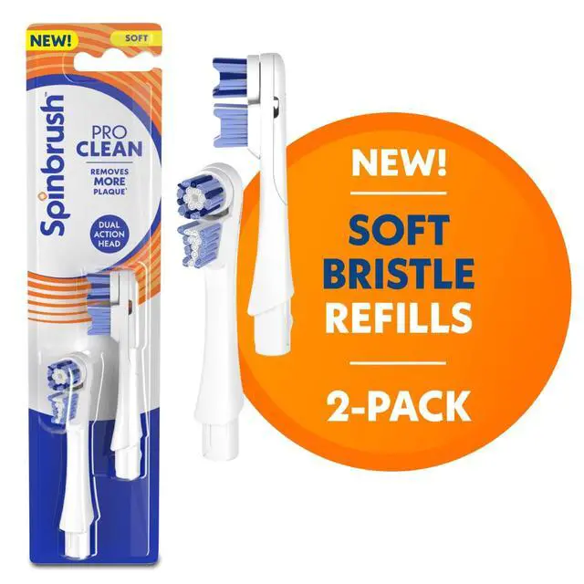 Alt view image 2 of 7 - Spinbrush Pro Clean Replacement Brush Heads
