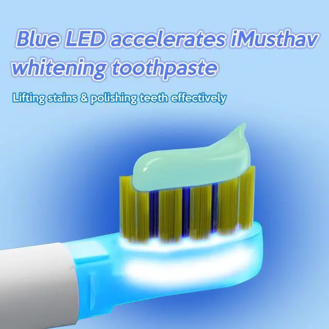 Alt view image 2 of 7 - Sonic Portable Electric Toothbrush, Battery Operated for Adults