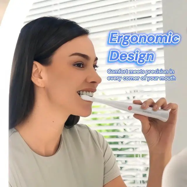 Alt view image 7 of 7 - Sonic Portable Electric Toothbrush, Battery Operated for Adults