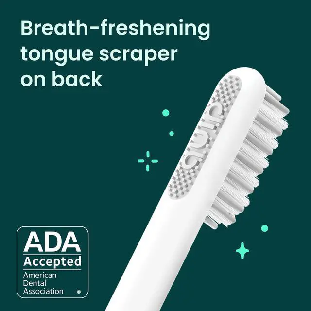 Alt view image 6 of 7 - Sonic Toothbrush Replacement Heads for Adults - 3 Pack - Verified quip Standard Brush Head Refills for Electric Toothbrushes - Soft Bristles, Compact & Flexible - Last 3 Months Each