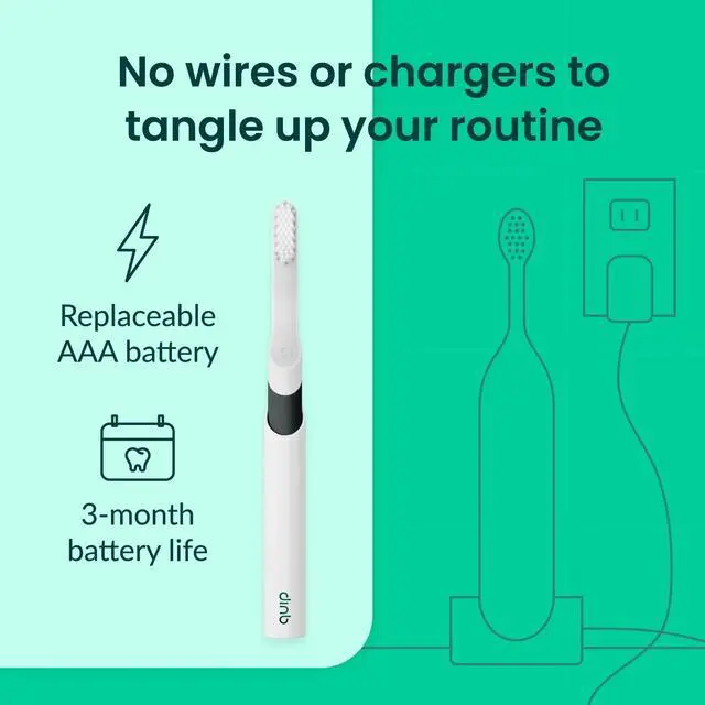 Alt view image 5 of 7 - Metal Sonic Electric Toothbrush for Adults - Time Travel & Soft Bristles with Travel Case & Replacement Brush Head - 3 Month Battery Life, Pride Rainbow