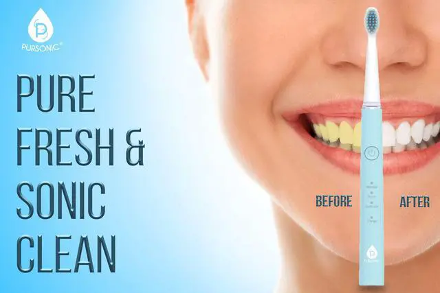 Alt view image 5 of 7 - Whitening USB Rechargeable Sonic Toothbrush-12 Brush Heads!- 38,000 Brush Strokes Per Minute-3 Brushing Modes with 2 Minute Auto Timer (Green)