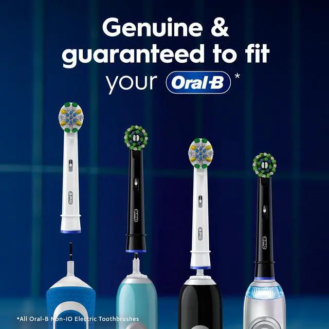 Alt view image 7 of 7 - Electric Toothbrush Replacement Brush Heads, CrossAction, White, 1 Count + 1 Sensitive White