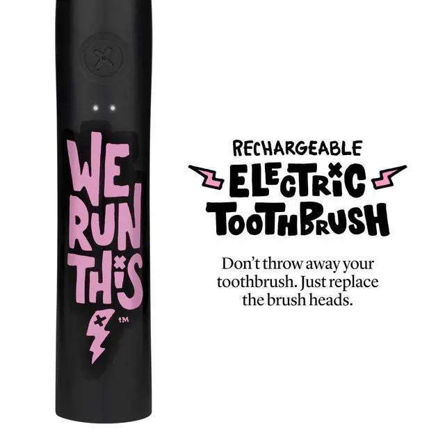 Alt view image 7 of 7 - Sonic X Electric Toothbrush Rechargeable Kids Sonic Toothbrush, 8X Plaque Removal, 2 Speed Modes, 2-Minute Timer, 6 Brush Heads Included, We Run This Edition
