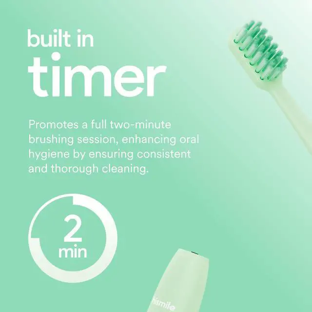 Alt view image 4 of 5 - Sonic Electric Toothbrush for Adults & Kids Rechargeable Toothbrush with 3 Cleaning Modes, Smart 2-Minute Timer, Mode Memory & Soft-Tapered Bristles (Green)