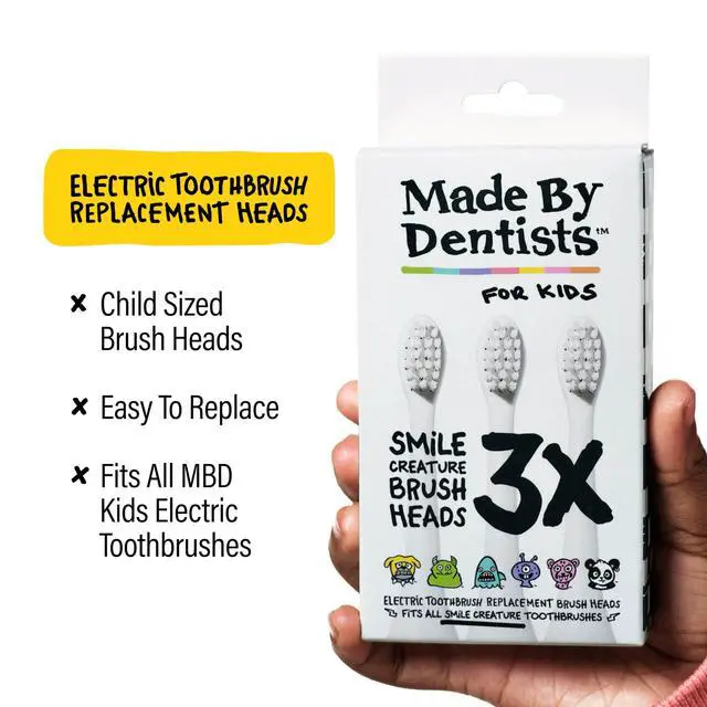 Alt view image 6 of 7 - Kids Electric Toothbrush - Rechargeable Vibrating Toothbrush with Timer, Includes 6 Replacement Heads, Gently Cleans Teeth, Kid & Toddlers Age 2+, (Bulldog)
