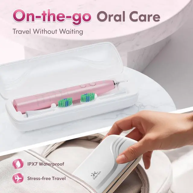 Alt view image 6 of 7 - Sonic Electric Toothbrush for Adults and Kids Rechargeable Ultrasonic