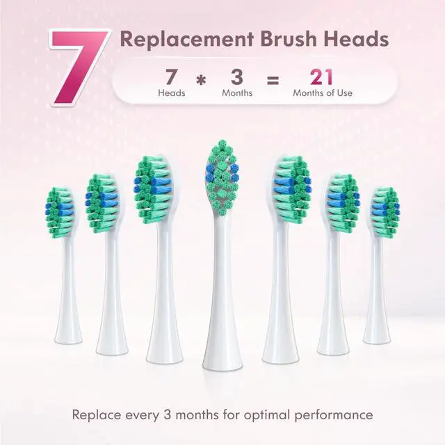 Alt view image 7 of 7 - Sonic Electric Toothbrush for Adults and Kids Rechargeable Ultrasonic