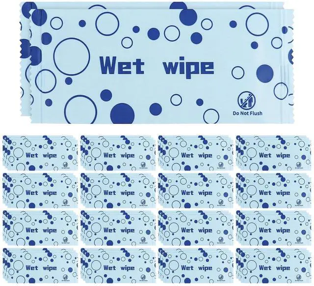 Main image of Unscented Hand Wipes Individually Wrapped, 50 Pcs Wet Napkins
