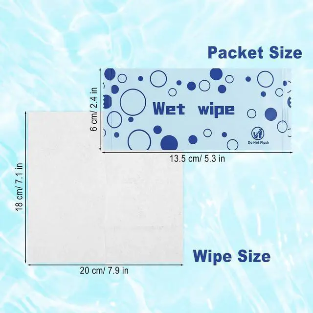 Alt view image 2 of 7 - Unscented Hand Wipes Individually Wrapped, 50 Pcs Wet Napkins