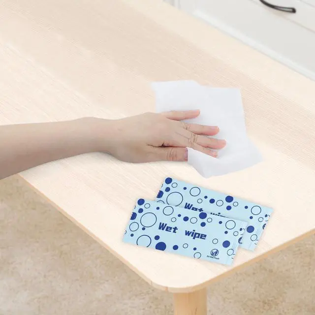 Alt view image 3 of 7 - Unscented Hand Wipes Individually Wrapped, 50 Pcs Wet Napkins