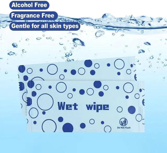 Alt view image 6 of 7 - Unscented Hand Wipes Individually Wrapped, 50 Pcs Wet Napkins
