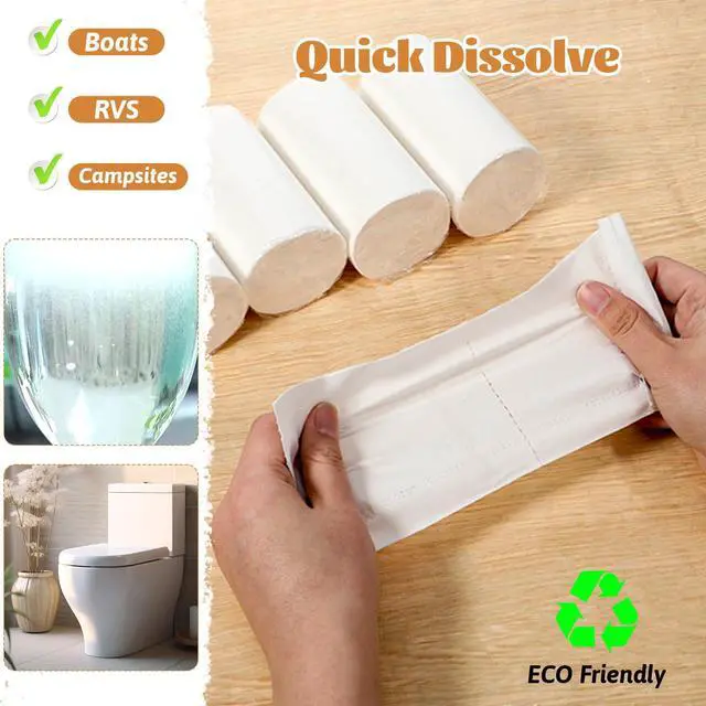Alt view image 4 of 7 - 20 Rolls Travel Toilet Paper to Go Packs, Soft Camping Toilet Paper Bulk Portable Travel Size Compact Pocket Coreless Tissue Individually Wrapped for Camping Hiking RV Outdoors