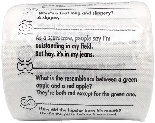 Alt view image 3 of 6 - Crap Jokes Funny Toilet Paper - 3-Ply Prank Gag Gift Roll