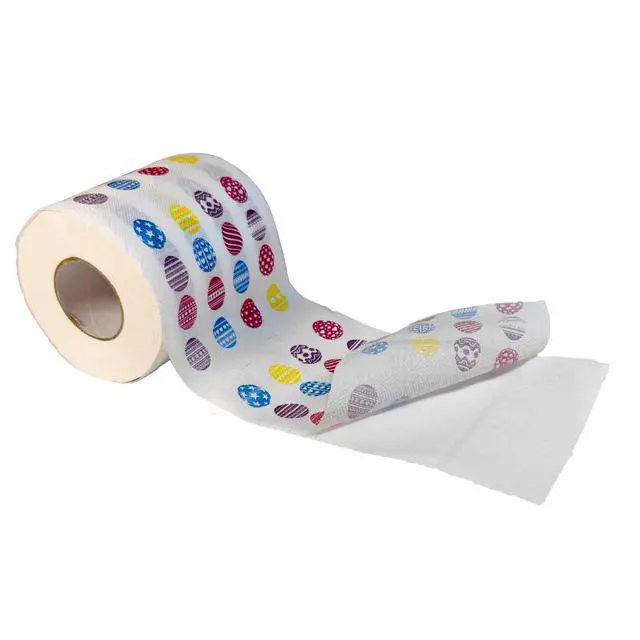 Alt view image 6 of 7 - Easter Toilet Paper Decorations, Colored Easter Egg Pattern Toilet Paper Gifts, Holiday Gifts, Funny Tissue Napkins, Easter Day Bath Decor Tissue Roll Supplies, Bathroom Decor Fun Party Favors