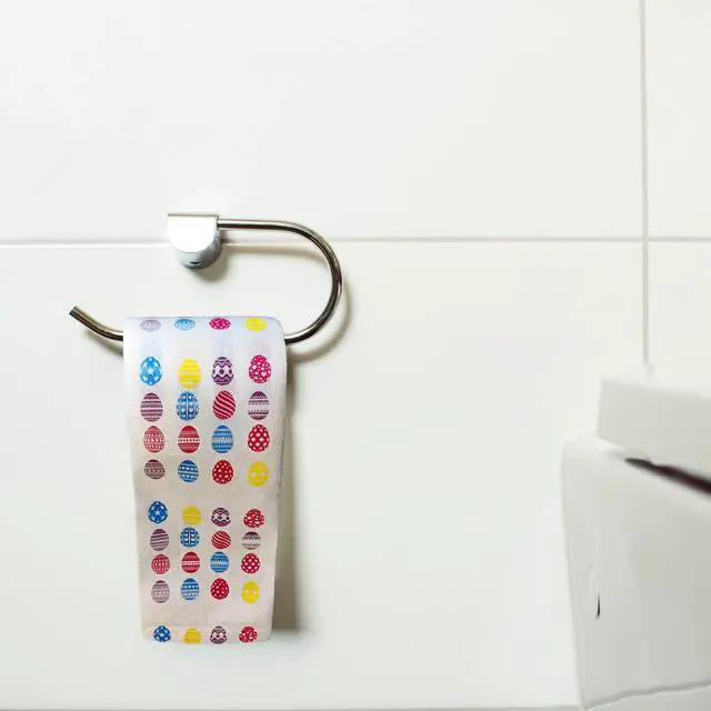 Alt view image 7 of 7 - Easter Toilet Paper Decorations, Colored Easter Egg Pattern Toilet Paper Gifts, Holiday Gifts, Funny Tissue Napkins, Easter Day Bath Decor Tissue Roll Supplies, Bathroom Decor Fun Party Favors