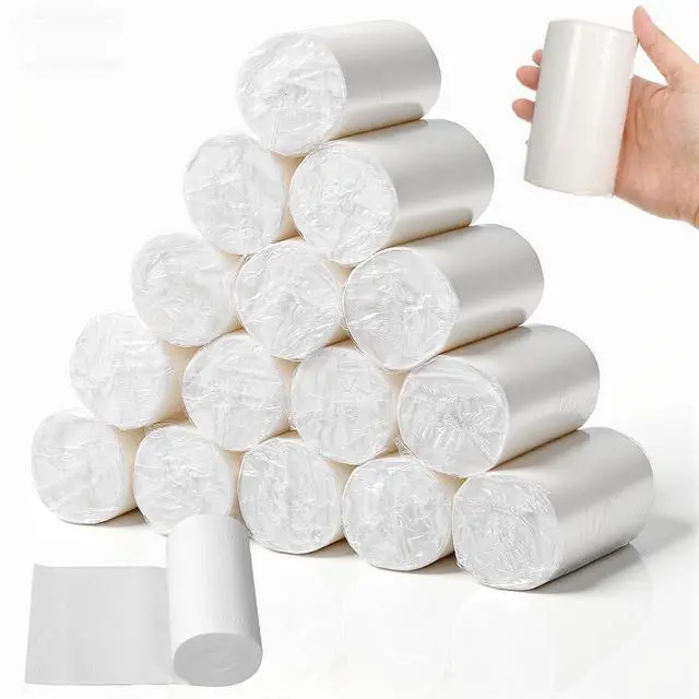 Main image of 15 PCS Travel Size Toilet Paper, Portable Pack Travel Toilet Papers, Individually Wrapped Small Toilets Paper Roll, Convenient Soft Coreless Tissue Rolls, for Camping Hiking Outdoors