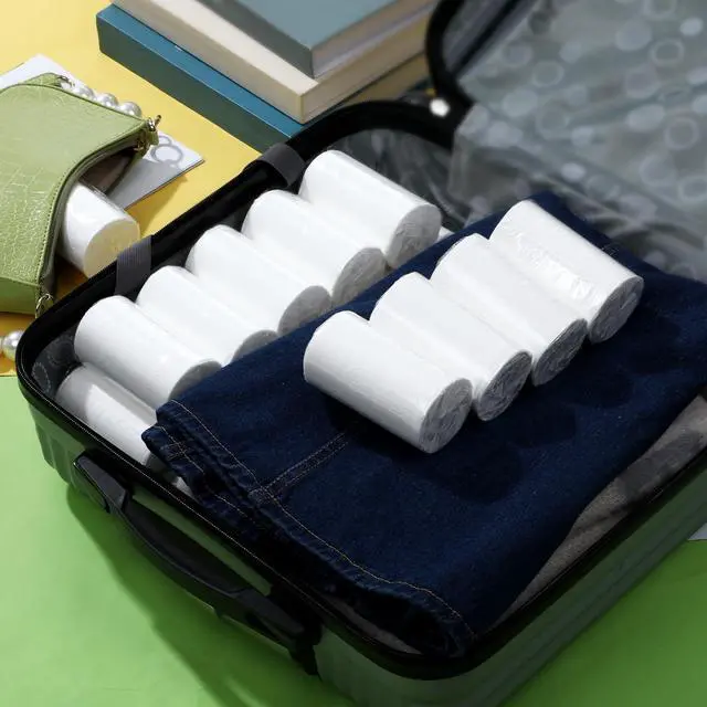Alt view image 7 of 7 - 15 PCS Travel Size Toilet Paper, Portable Pack Travel Toilet Papers, Individually Wrapped Small Toilets Paper Roll, Convenient Soft Coreless Tissue Rolls, for Camping Hiking Outdoors