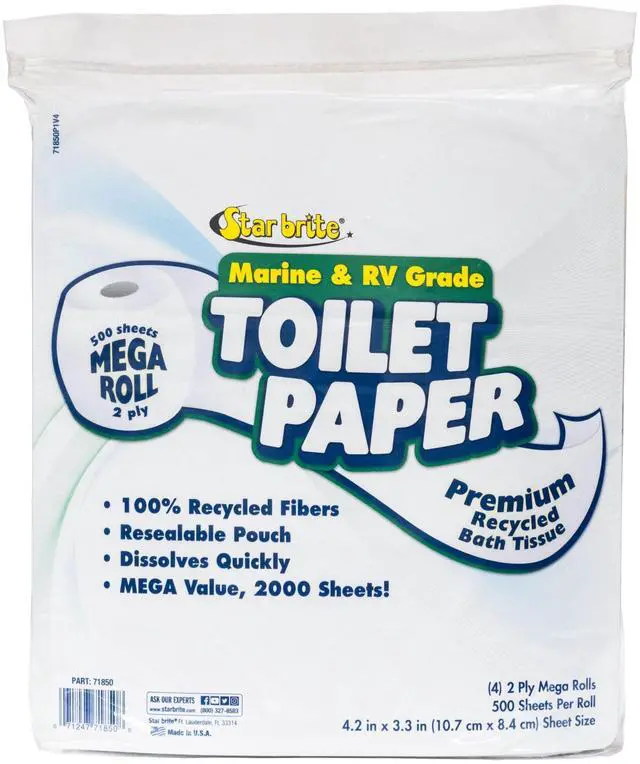 Main image of Marine & RV Toilet Tissue - Fast Dissolving, 2-Ply