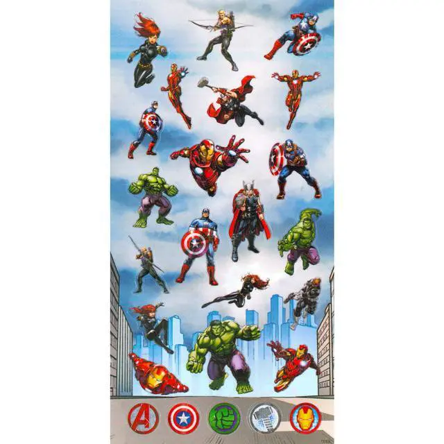 Alt view image 3 of 3 - Avengers Pocket Size Facial Tissues Set - 12 Packs of 10 Sheets (120 Sheets) Plus Stickers Disposal Tissues for Travel, School, Classroom