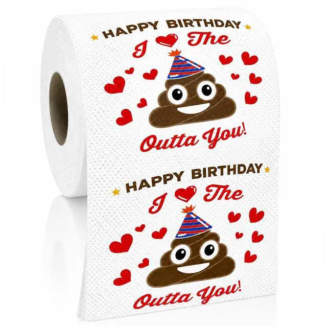 Main image of Happy Birthday Gifts for Women Men Her Him, Funny Prank Toilet Paper Roll