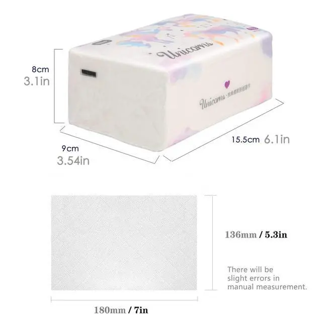 Alt view image 4 of 7 - Pack of 6, Soft Small Facial Tissue, Toilet Paper, Disposable Napkin, Bag Cover NOT Box, White Facial Paper, Material Wood Pulp Fiber NOT COTTON, 4-Ply
