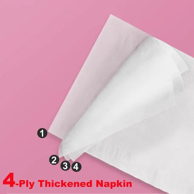 Alt view image 6 of 7 - Pack of 6, Soft Small Facial Tissue, Toilet Paper, Disposable Napkin, Bag Cover NOT Box, White Facial Paper, Material Wood Pulp Fiber NOT COTTON, 4-Ply