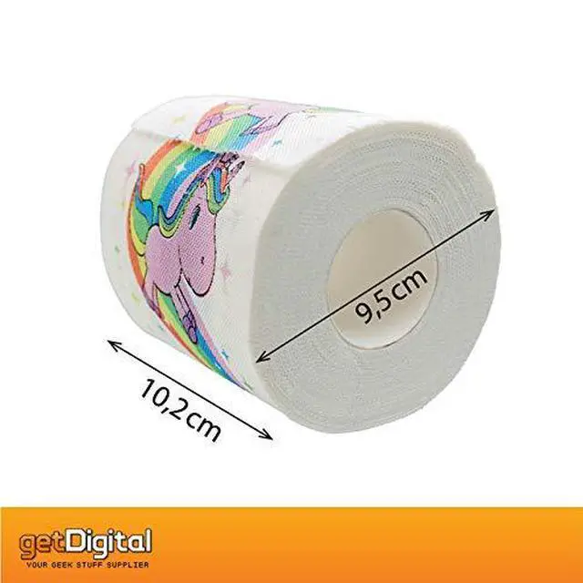 Alt view image 4 of 7 - Unicorn Toilet Paper Novelty Bathroom Tissue - 1 Roll with 200 Sheets - Gift Box included