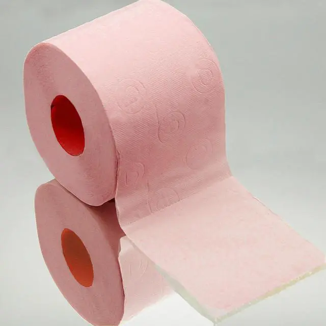 Alt view image 3 of 7 - Colored Toilet Paper 3-Ply 4 Rolls Set Soft Decorative Bathroom Tissue in Multiple Colors (Rose, 4 Count (Pack of 1))