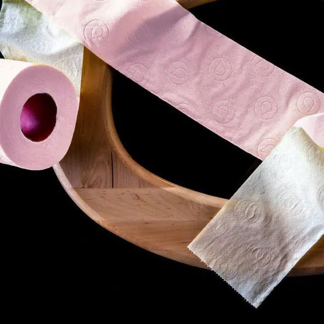 Alt view image 2 of 7 - Colored Toilet Paper 3-Ply 4 Rolls Set Soft Decorative Bathroom Tissue in Multiple Colors (Rose, 4 Count (Pack of 1))