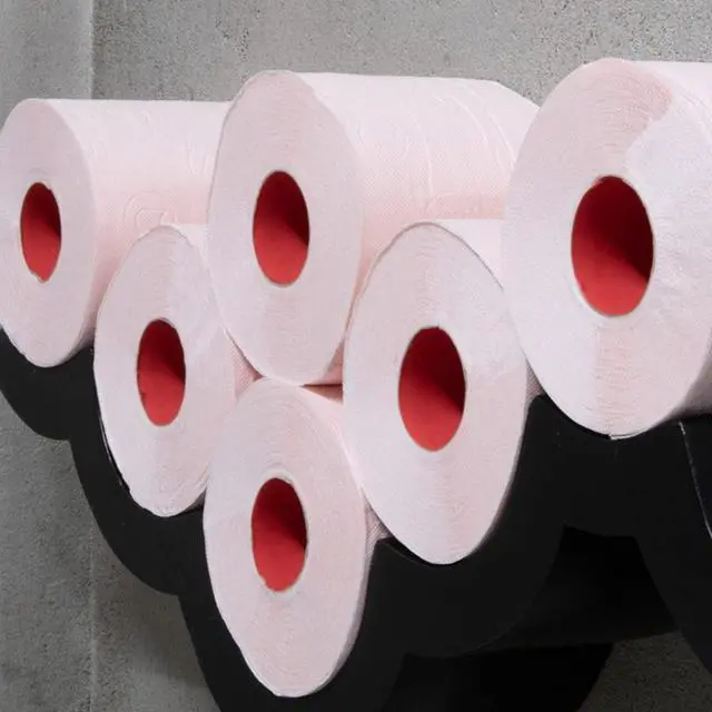 Alt view image 6 of 7 - Colored Toilet Paper 3-Ply 4 Rolls Set Soft Decorative Bathroom Tissue in Multiple Colors (Rose, 4 Count (Pack of 1))