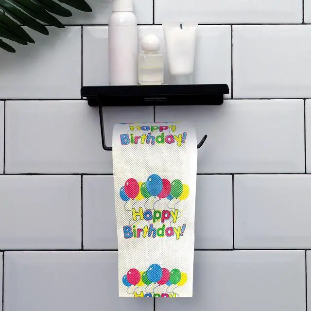 Alt view image 2 of 7 - Funny Birthday Toilet Paper Roll, Happy Birthday Decorations Gifts