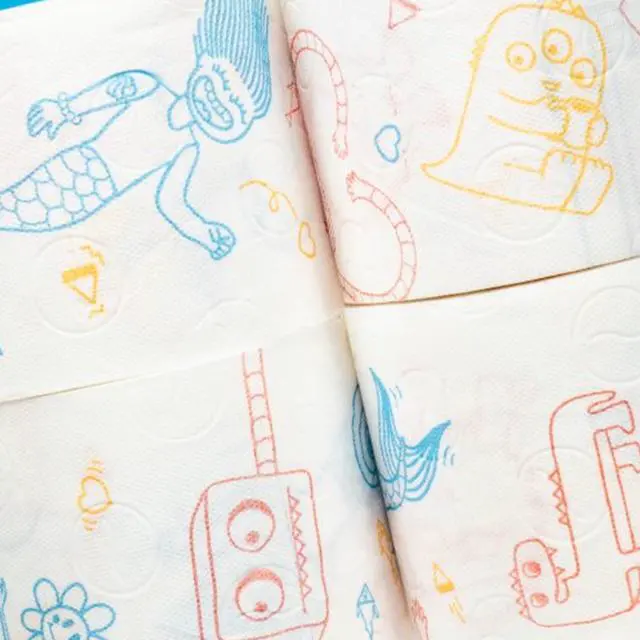 Alt view image 4 of 7 - Kids Toilet Paper 4 Rolls Pack - 3 Ply - 160 Sheets per Roll - Soft, Playful, and Ready for Any Bathroom Adventure - Make Potty Time Fun