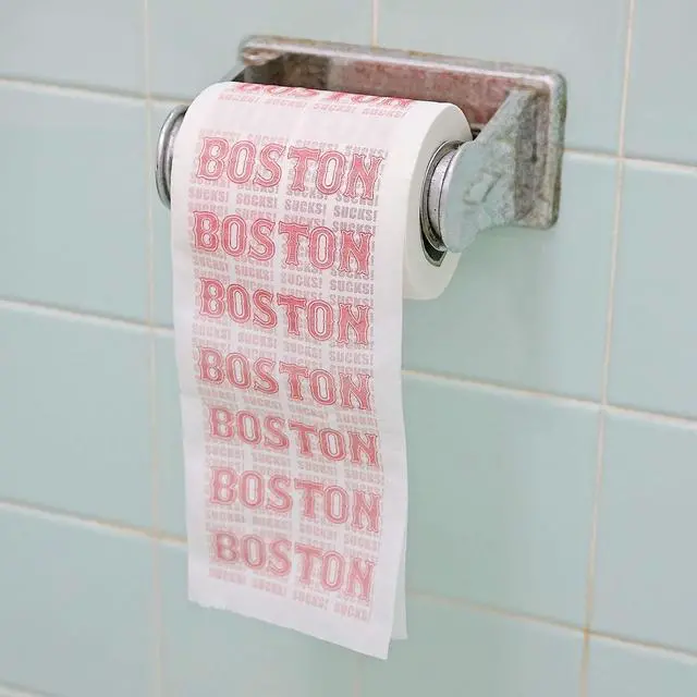 Alt view image 6 of 6 - Boston Sucks Novelty Toilet Paper