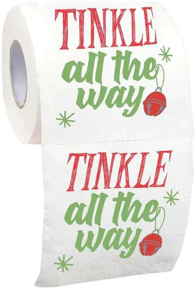 Main image of Christmas Toilet Paper Roll Tinke All The Way - Funny Toilet Paper, Funny Merry Christmas Novelty Gifts, Perfect for White Elephant and Holiday Parties - Santa, Xmas, Grinch and Holiday Gag Gifts