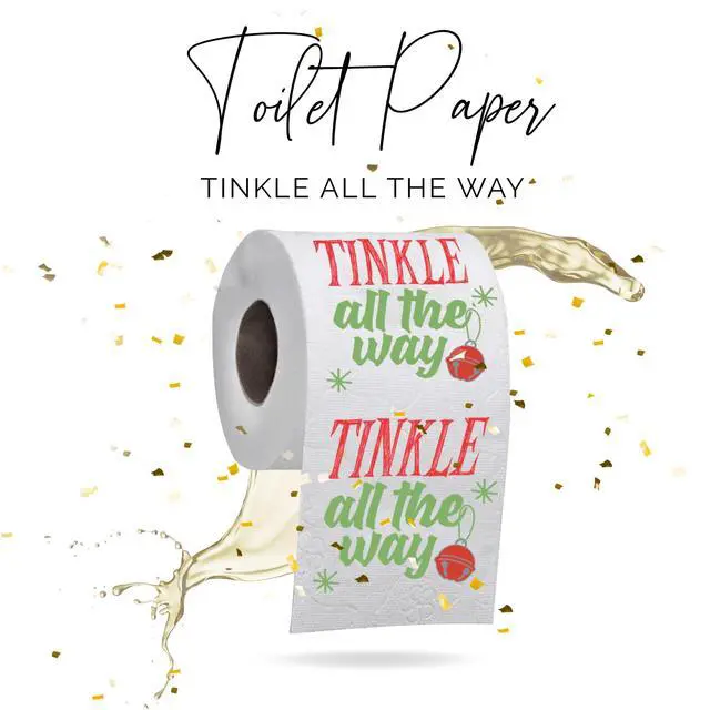 Alt view image 4 of 7 - Christmas Toilet Paper Roll Tinke All The Way - Funny Toilet Paper, Funny Merry Christmas Novelty Gifts, Perfect for White Elephant and Holiday Parties - Santa, Xmas, Grinch and Holiday Gag Gifts