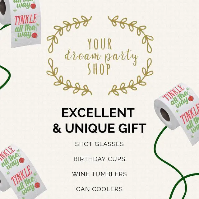 Alt view image 7 of 7 - Christmas Toilet Paper Roll Tinke All The Way - Funny Toilet Paper, Funny Merry Christmas Novelty Gifts, Perfect for White Elephant and Holiday Parties - Santa, Xmas, Grinch and Holiday Gag Gifts