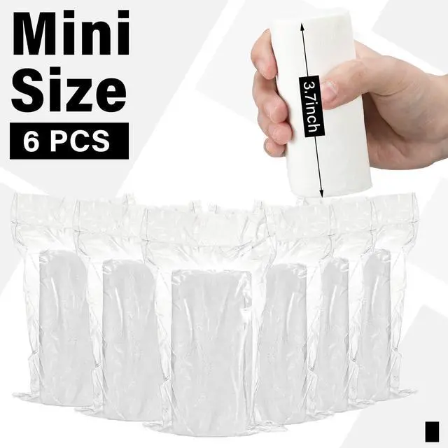 Alt view image 3 of 7 - 6 Rolls Travel Toilet Paper to Go Packs Soft Camping Toilet Paper Bulk Portable Travel Size Compact Pocket Coreless Tissue Rolls for Purses Women Hiking Camp RV Backpacking Outdoor (Clear)