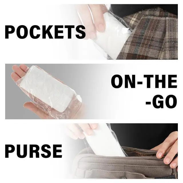 Alt view image 7 of 7 - 6 Rolls Travel Toilet Paper to Go Packs Soft Camping Toilet Paper Bulk Portable Travel Size Compact Pocket Coreless Tissue Rolls for Purses Women Hiking Camp RV Backpacking Outdoor (Clear)