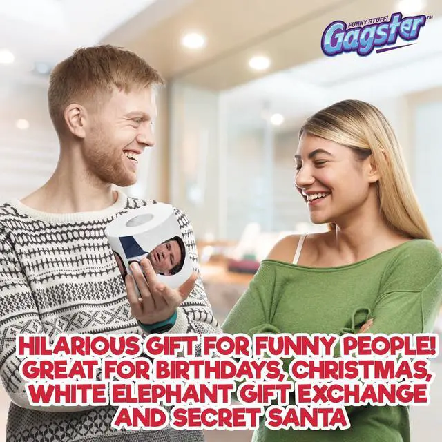 Alt view image 5 of 6 - Funny Toilet Paper Rolls Featuring Ron DeSantis - Republican Gag Gift Novelty TP With Full-Color Image Count Pack Prank with Hilarious Printed Toilet Paper