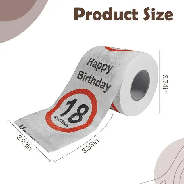 Alt view image 3 of 7 - 18th Birthday Decorations for Boys Girls,18 Year Old Boy Gifts Toliet Paper