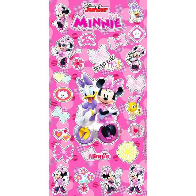 Alt view image 3 of 3 - Minnie Mouse Pocket Size Facial Tissue Set - 12 Packs of 10 Sheets (120 Tissues) & Stickers | Disposal for Travel, School, Classroom