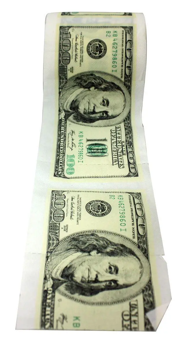 Alt view image 4 of 4 - Big Bucks Novelty Gag 3-ply Toilet Paper