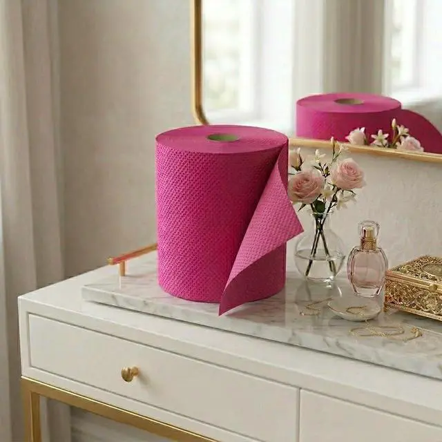 Alt view image 6 of 6 - Colored Toilet Paper Roll Ultra Soft 2-Ply Decorative Bathroom Tissue with Embossed Texture, Individually Wrapped Fun Bright Color for Parties, Events & Home Décor (Single Roll) (Pink)