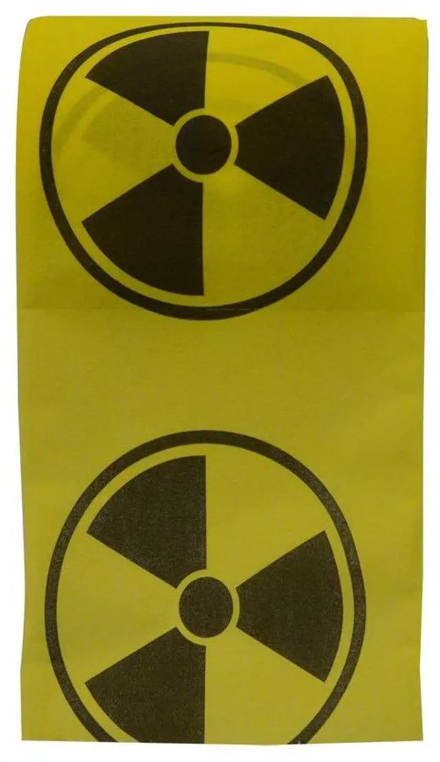 Alt view image 2 of 2 - Toxic Nuclear Novelty Toilet Paper, Yellow