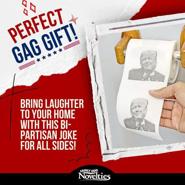 Alt view image 4 of 5 - Donald Trump Novelty Political Humor Funny Toilet Paper Gag Gift, Set of 3 Rolls.