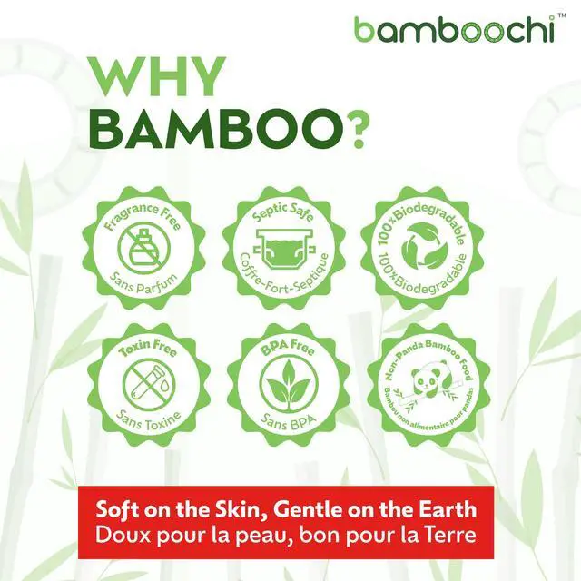 Alt view image 6 of 7 - Bamboo Toilet Paper, Septic Safe Toilet Paper 2 Ply 12 Rolls 300 Sheets Per Roll, Soft Unscented Bath Tissue, RV Safe, Eco-Friendly, Non Chlorine, PFAS Free, Made in Canada