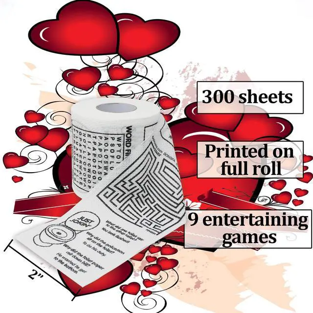Alt view image 2 of 7 - Novelty Toilet Paper Roll - Bathroom Tissue Roll - Funny Toilet Paper - Prank Gifts Gag Novelty Funny Gifts - Toilet Bathroom Fun Games - White Elephant Gifts - Unique Stocking Stuffer - Jokes